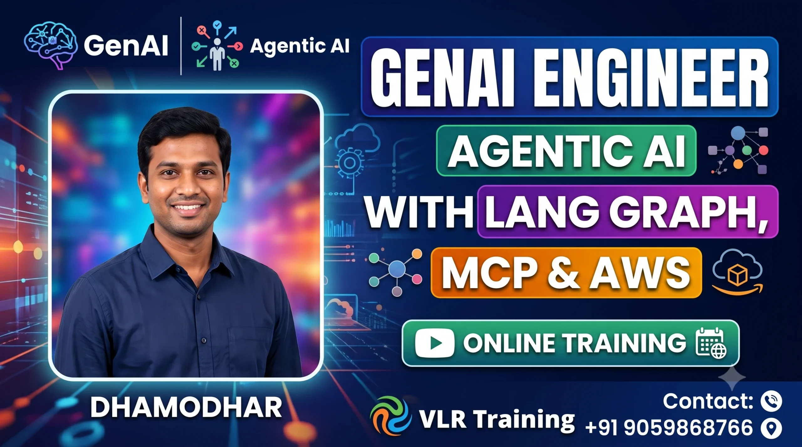 GenAi Engineer - Agentic AI with Lang Graph, MCP & AWS Training in Hyderabad